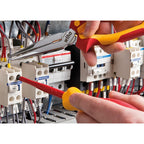 Wiha gereedschapset elektricien gereedschapsset (rood geel, 12-delig in gereedschapetui)