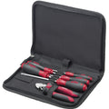 Wiha gereedschapset monteur, 7-delig gereedschapsset (zwart rood, incl. gereedschapsetui )