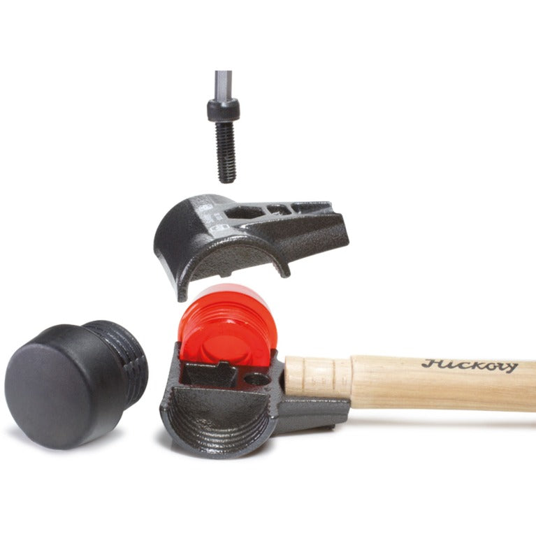 Wiha kunststof hamer safety | middelzacht hard | met hickorysteel | rond-slagkop | 30 mm - 26611 - 26611