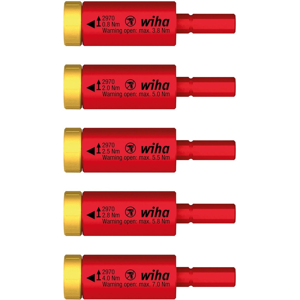 Wiha momentset easytorque adapter electric 41479 (rood geel)