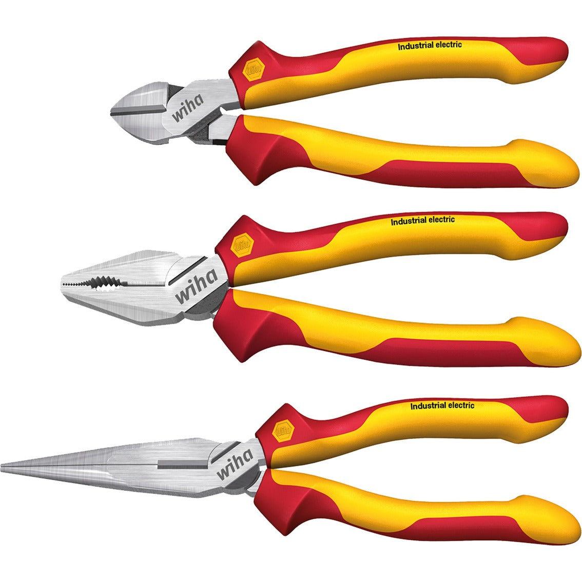 Wiha z99000109 tangenset industrial electric - 3 delig - 38637