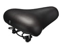 Selle confort selle city mousse noire avec sangle