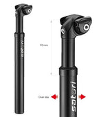 Tige de selle suspendue Satori Elegance LT Ø27,2mm 350mm - noir mat
