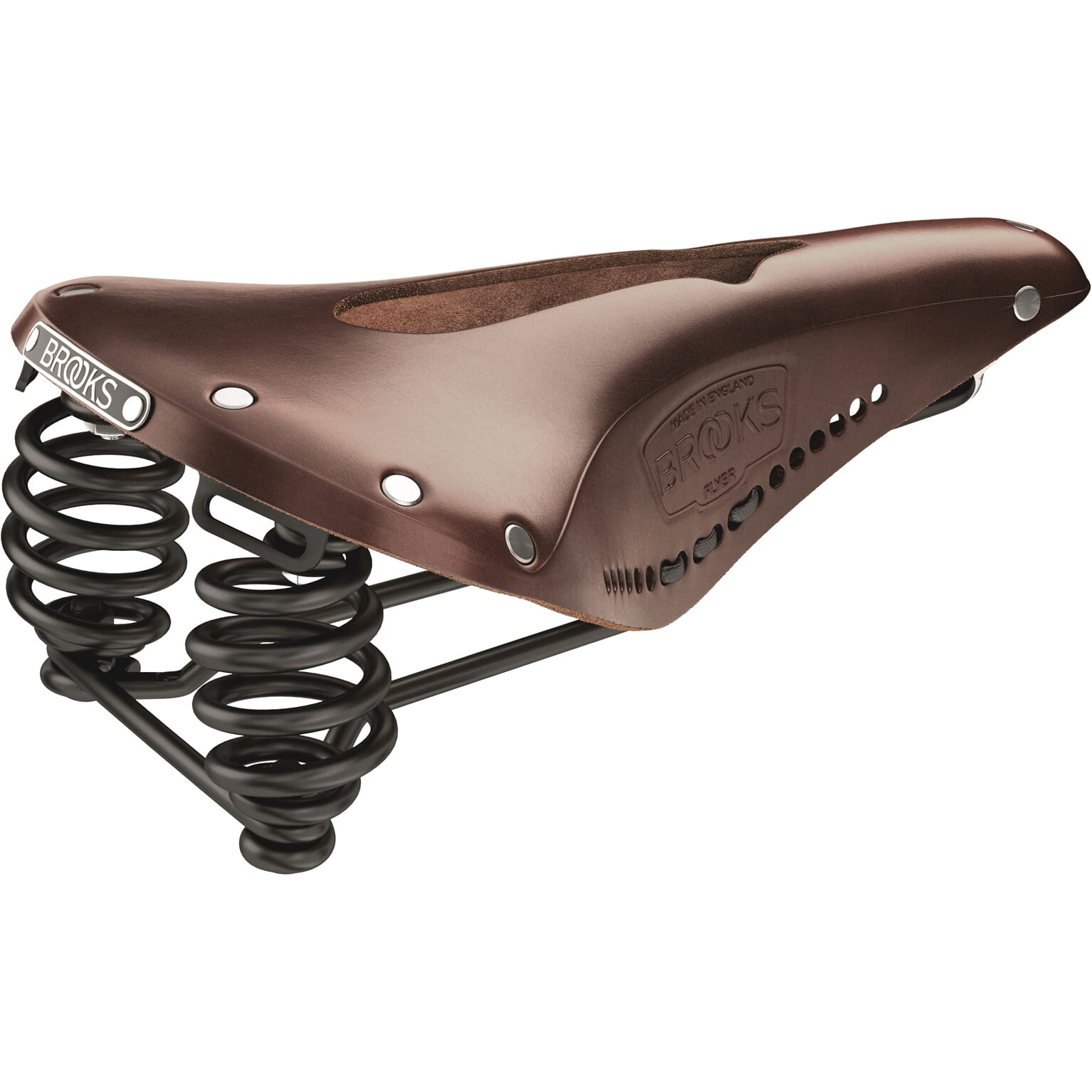 Brooks flyer carved - antic brown