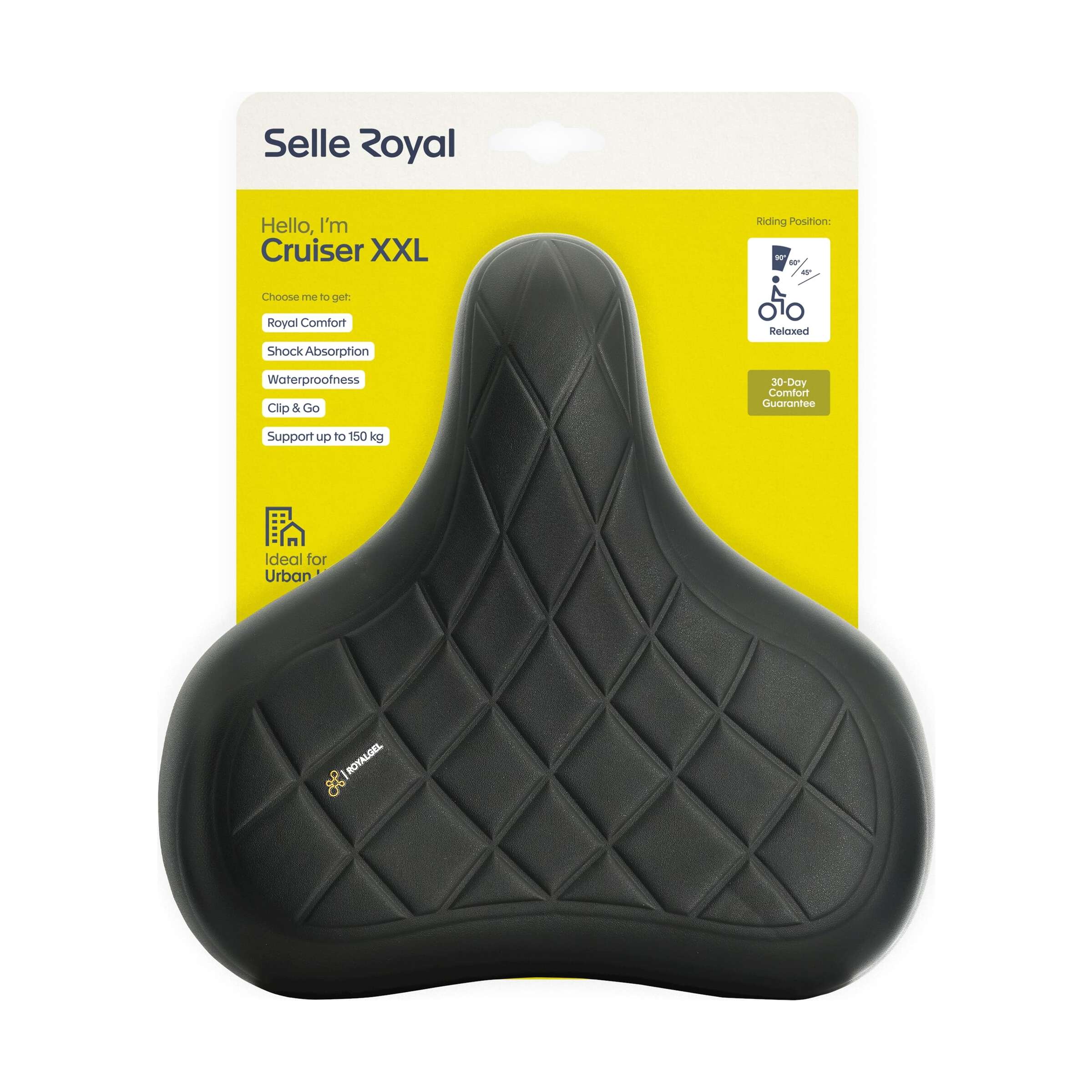 Selle royal zadel cruiser relaxed xxl zwart