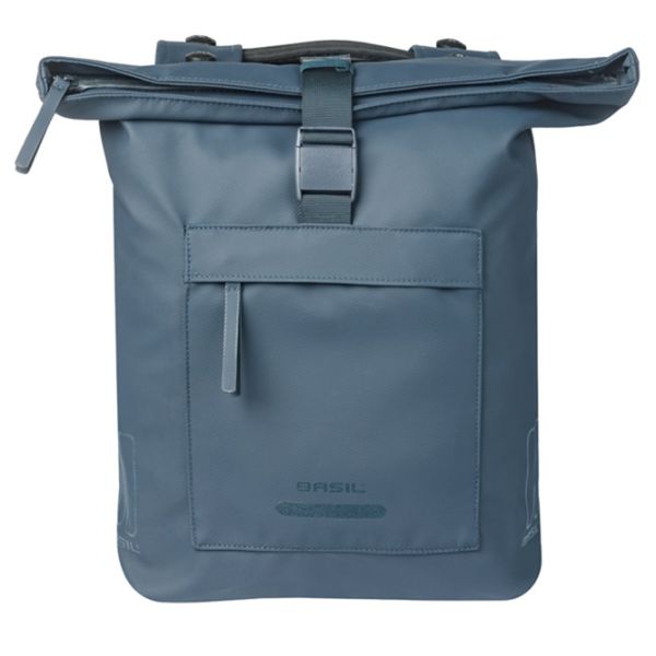 Basil B.V. - B.V. Dubbele fietstas basil brooklyn mik 41l 14 x 30 x 37 cm - blauw