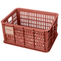 Caisse à vélo Basil S - petite - 17,5 litres - rouge