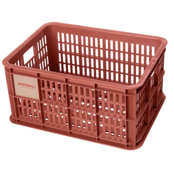 Caisse à vélo Basil S - petite - 17,5 litres - rouge