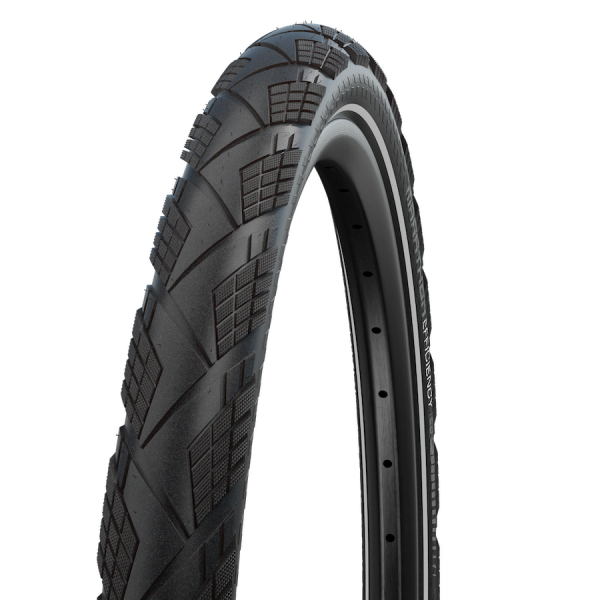 Pneu pliable Schwalbe Marathon Efficiency Super Race / V-Guard 27,5 x 2,15" / 55-584 - noir avec reflet
