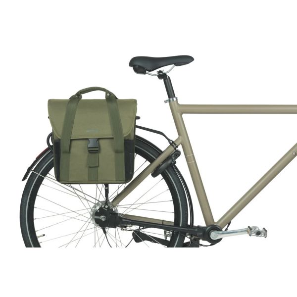 BASIL - BASIL Enkele fietstas go 16 liter 15 x 29 x 34 cm - donkergroen