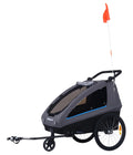 Polisport - kinder aanhangwagen 20 inch met 3e wiel