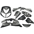 Edge plaatset 13-delig voor peugeot speedfight 2 - carbon look