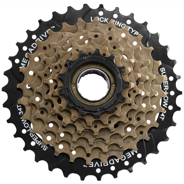 Sunrace threaded cassette sprocket mf300 7-speed 14-34 - black