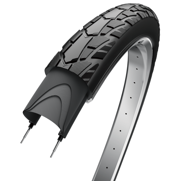 Edge - Buitenband performance tour 28 x 1 1/2" / 40-635 - zwart met reflectie