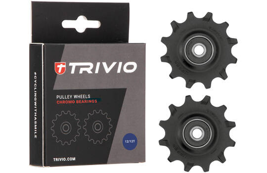 Trivio - Trivio - derailleurwieltjes 12/12t chromo lagers