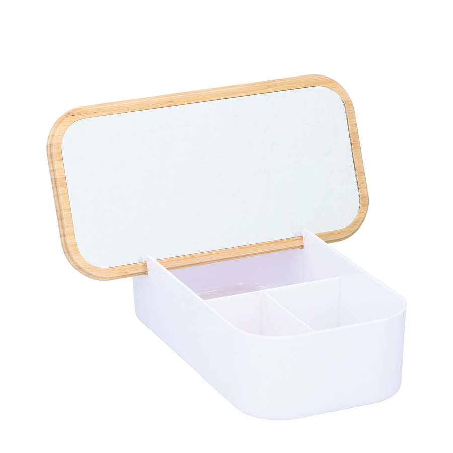 Alpina make-up opberger met spiegel, 25cm