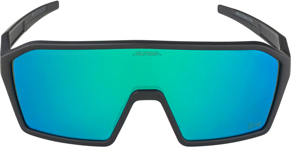 Olympic sportswear alpina sports sportbril ram q-lite jade spiegellens zwart