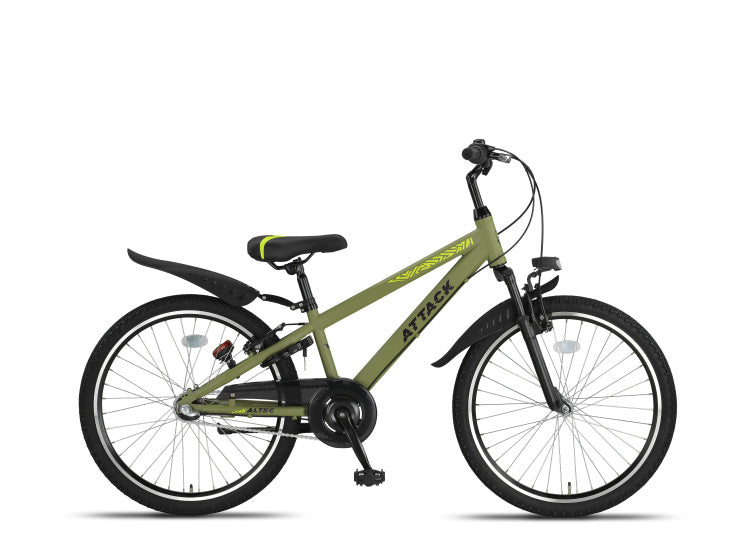 Altec attack mtb 24 inch jongens 3v v-brakes legergroen