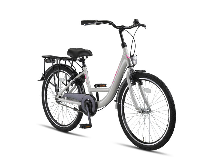 Altec - Belle 26 inch meisjes v-brakes lichtgrijs