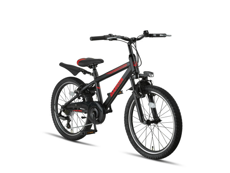 Altec dakota mtb 22 inch jongens 7v v-brakes zwart