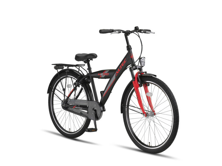 Altec - Hero 26 inch jongens v-brakes zwart/rood