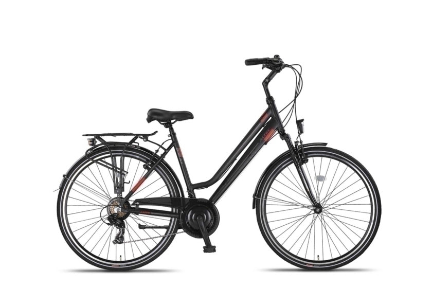 Altec - trekking 28 inch 50 cm dames 21v v-brakes zwart