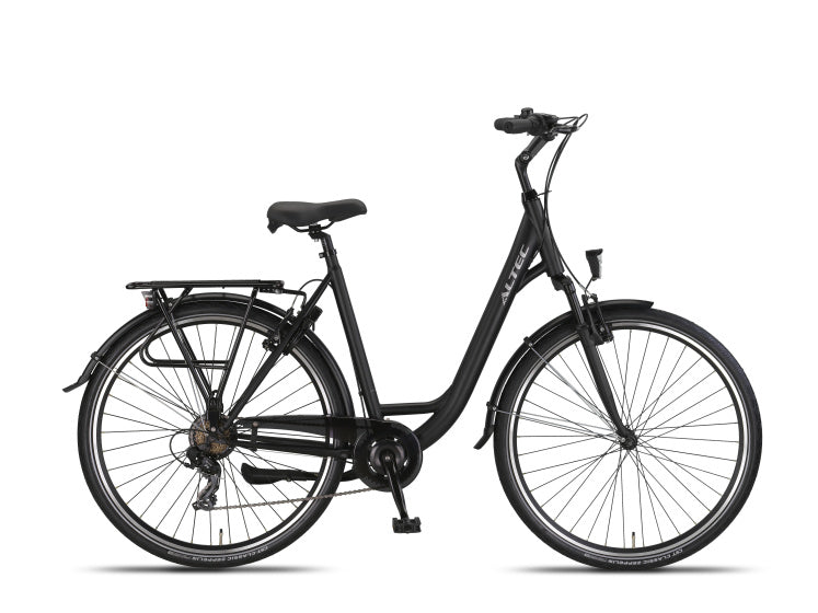 Altec verona 28 inch 52 cm dames 7v v-brakes matzwart