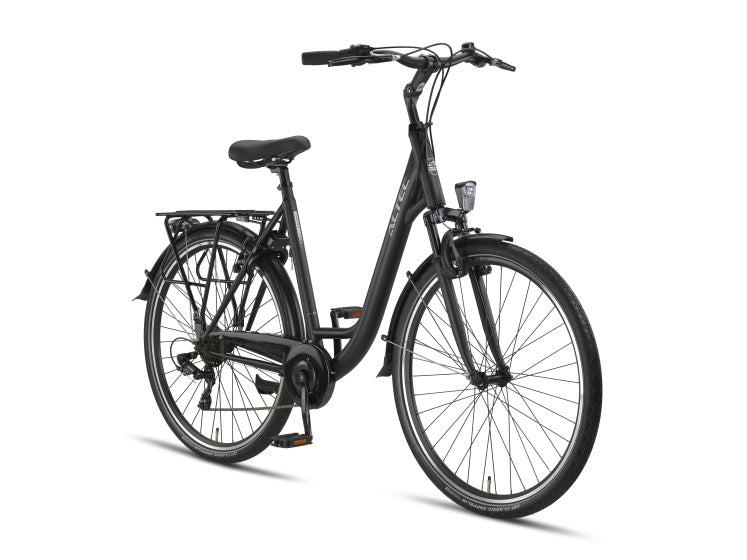 Altec - Verona 28 inch 56 cm dames 7v v-brakes matzwart