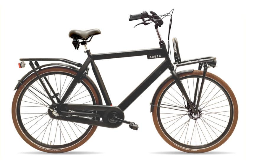 Avalon style heren 58cm rollerbrake 3 speed. zwart.