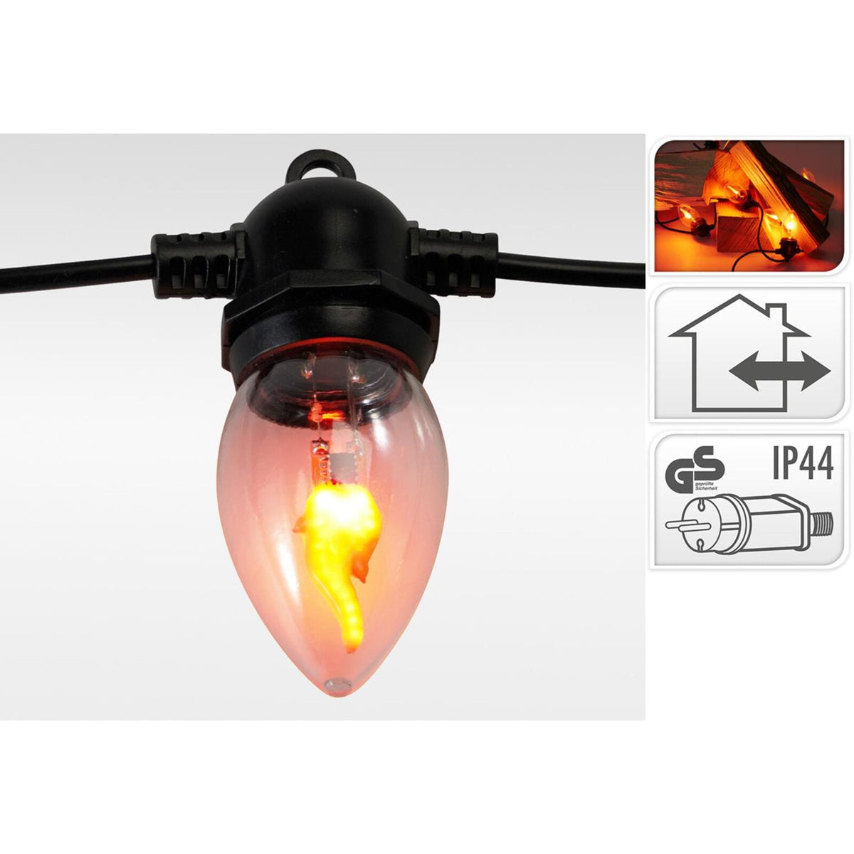 Home & Styling - Home & Styling Vlamverlichting 10led voor buiten gebruik