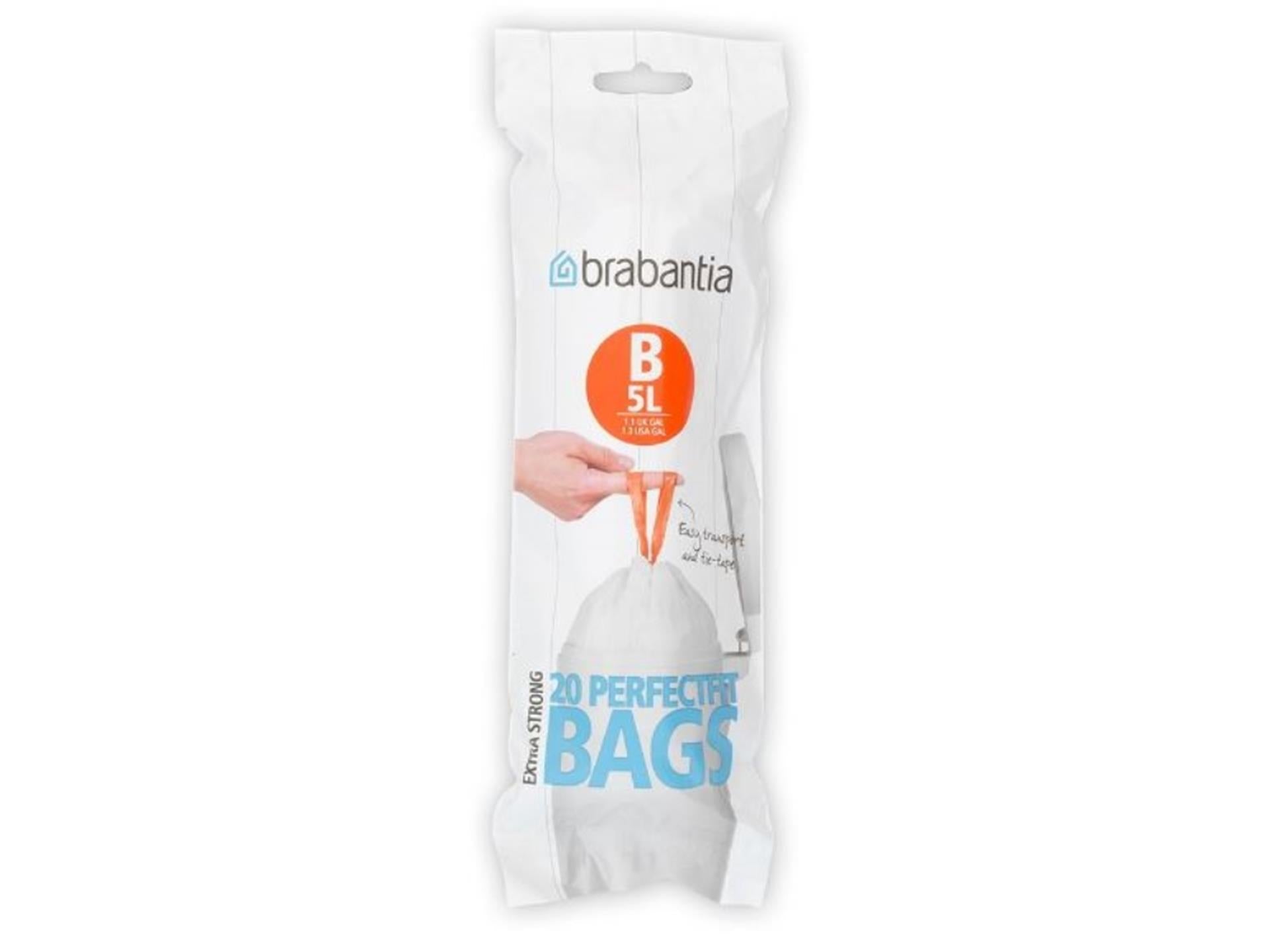 Brabantia afvalzak b 5ltr 20 zakken