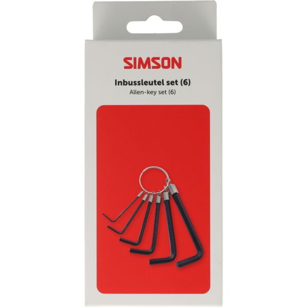Simson - inbussleutelset 6-delig