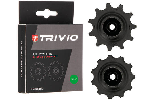 Trivio - Trivio - derailleurwieltjes 11/11t chromo lagers