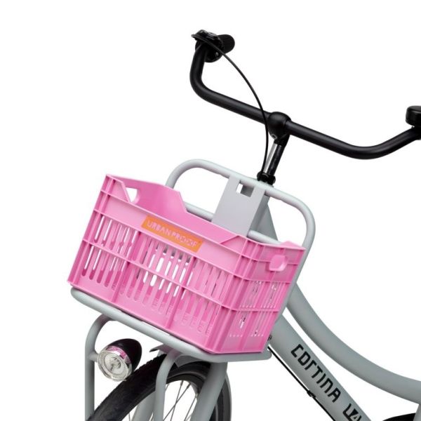 Urbanproof krat junior 15l rpet fel roze