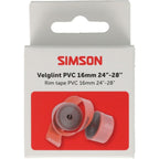 Simson - Velglint 24i -28i 16mm breed pvc