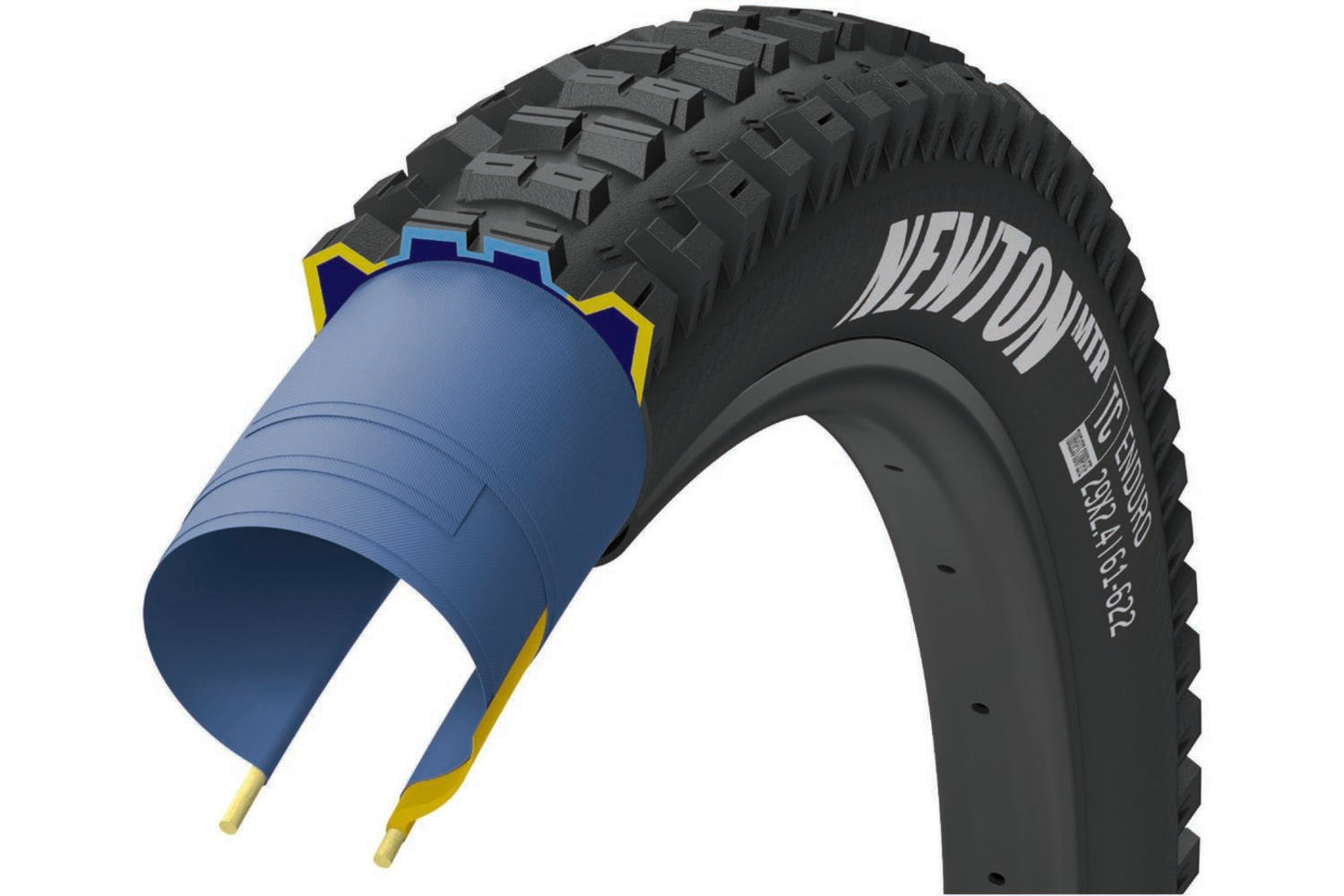 Goodyear newton mtr enduro tubeless complete 27.5 folding tyre