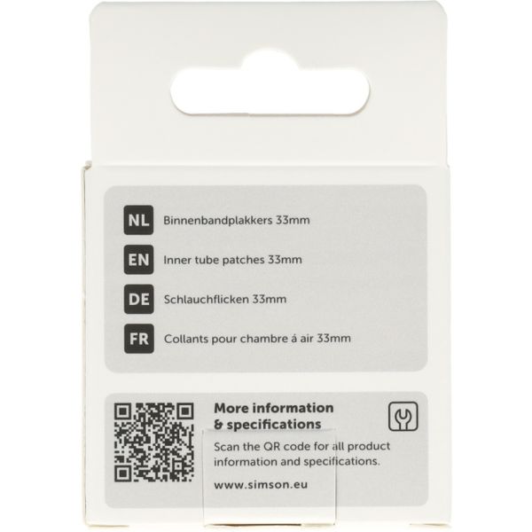 Simson - binnenbandpleisters 33mm 8st