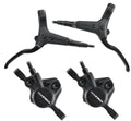 Shimano tektro hd-m275 hydraulische schijfremset voor + achter 1200 2000 mm zwart