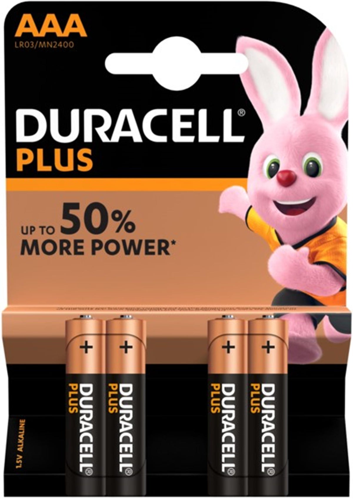 Duracell - batterij aaa 2400mah 15v lr03 power boost (4st)