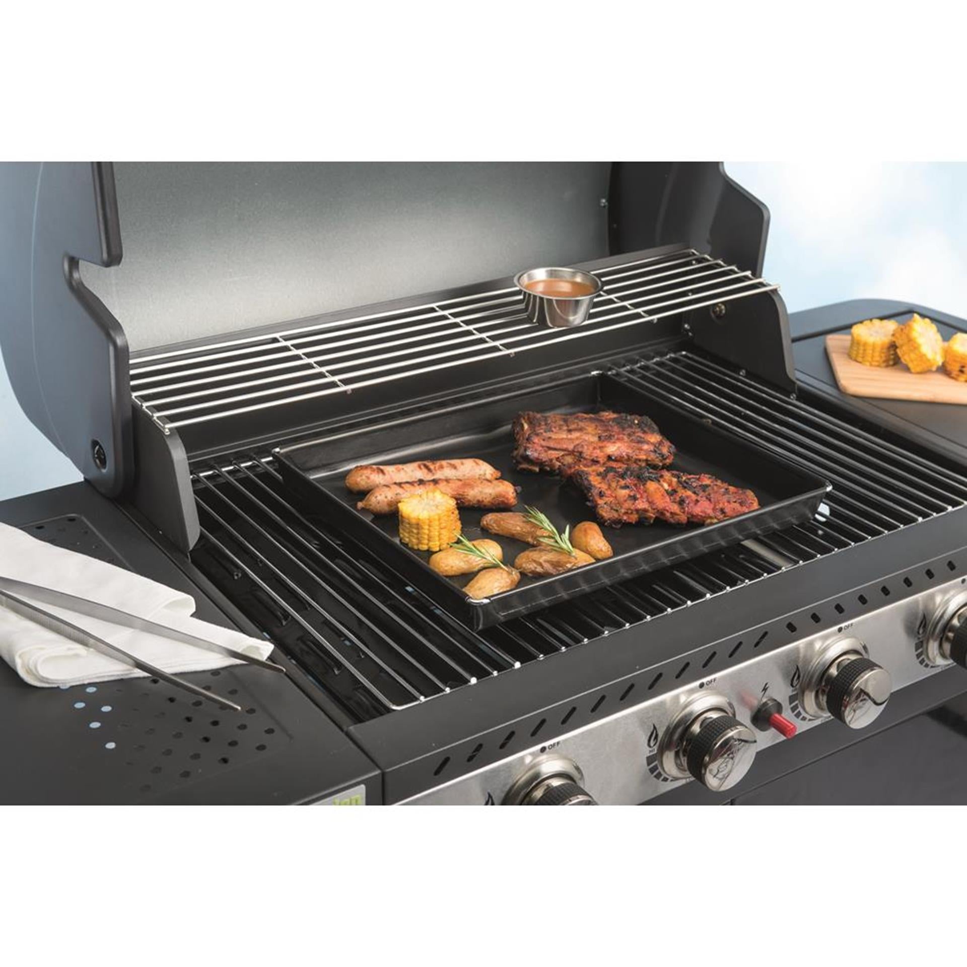 Nostik barbecue en ovenschaal 28x35x4 cm zwart