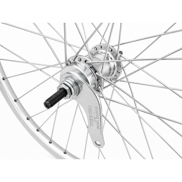 - Achterwiel 28 x 1/4'' aluminium ZAC 2000 velg - Favorit remnaaf - zilver