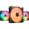 Be quiet! light wings lx pwm rgb case fans (zwart, 3 stuks, 120 x 120 x 25 mm)