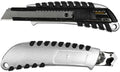 Enzo benson afbreekmes 18mm aluminium zwart - 6410820