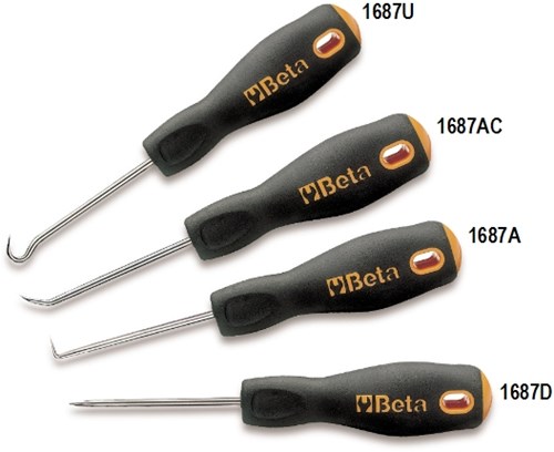 Beta - set van 4 monteurs precisiehaken met handgrepen 1687/s4 - 016870150