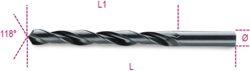 Beta - Pb0207a boor 3 mm hss