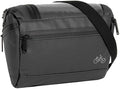 Bike carbon waterafstotende stuurtas met schouderhengsel 5l zwart