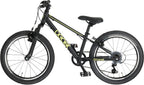 Bikefun - Bikefun The beast 20 inch 28 cm jongens 6v v-brakes matzwart/geel