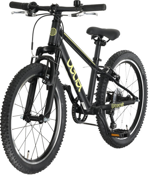 Bikefun - Bikefun The beast 20 inch 28 cm jongens 6v v-brakes matzwart/geel