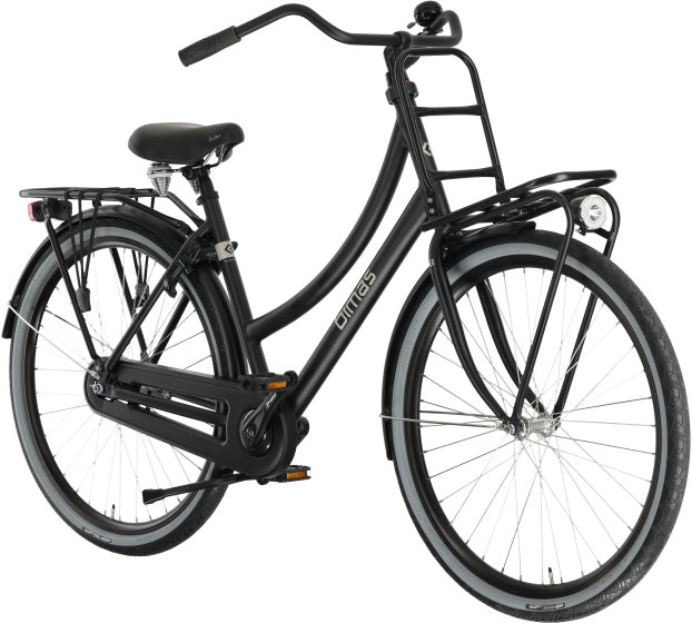 Bimas - Bimas Transporter 1.0 28 inch 50 cm dames terugtraprem matzwart