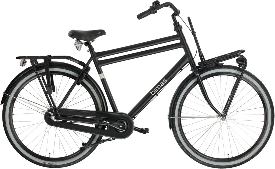 Bimas - Bimas Transporter 3.0 28 inch 57 cm heren 3v terugtraprem matzwart